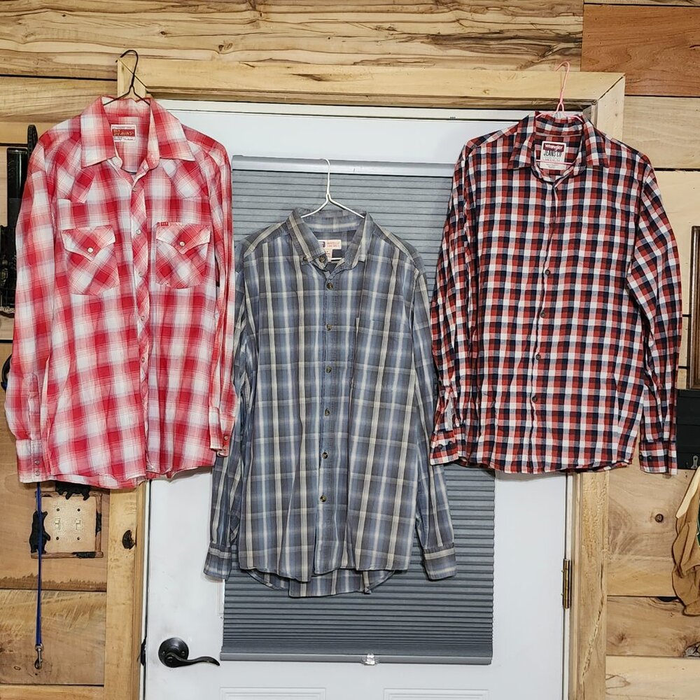 Wrangler/Ely Plains/Faded Glory  mans  shirts  size M
